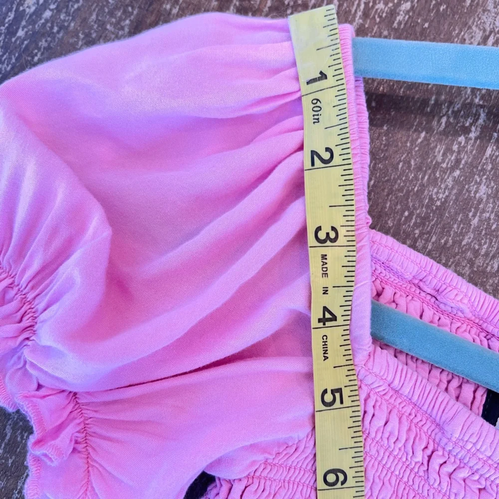 Katie J NYC Marlee smock & puff sleeve Blouse - Picture 4 of 9